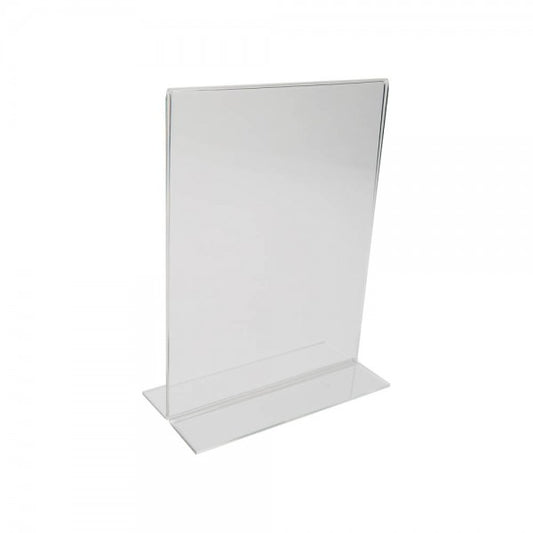 Acrylic Straight Back Counter Top Sign Holder 8 1/2" x 11"