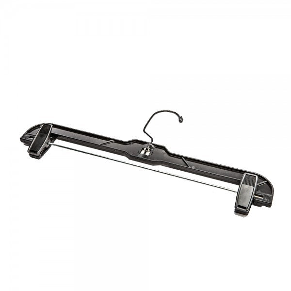 Box of 100 Heavy Duty Plastic Bottom Hangers 17" - Available in Clear and Black