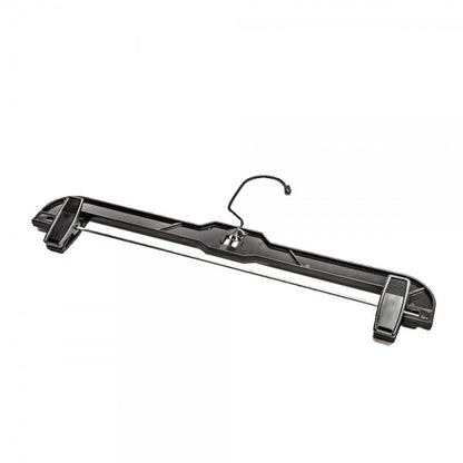 Box of 100 Heavy Duty Plastic Bottom Hangers 17" - Available in Clear and Black