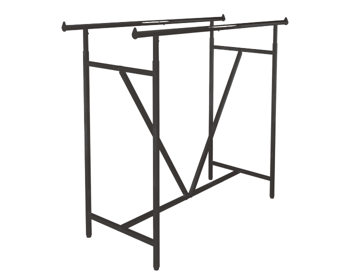 Black Tandem Rack With Brace