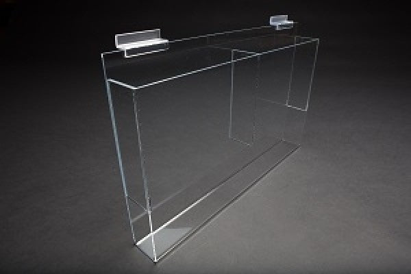 Acrylic Slatwall Double Literature Holder 8.5''W x 11"H