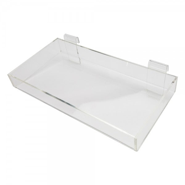 Acrylic Gridwall Tray 16" W x 8" D x 2" H