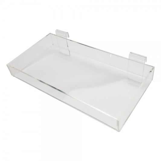 Acrylic Gridwall Tray 16" W x 8" D x 2" H