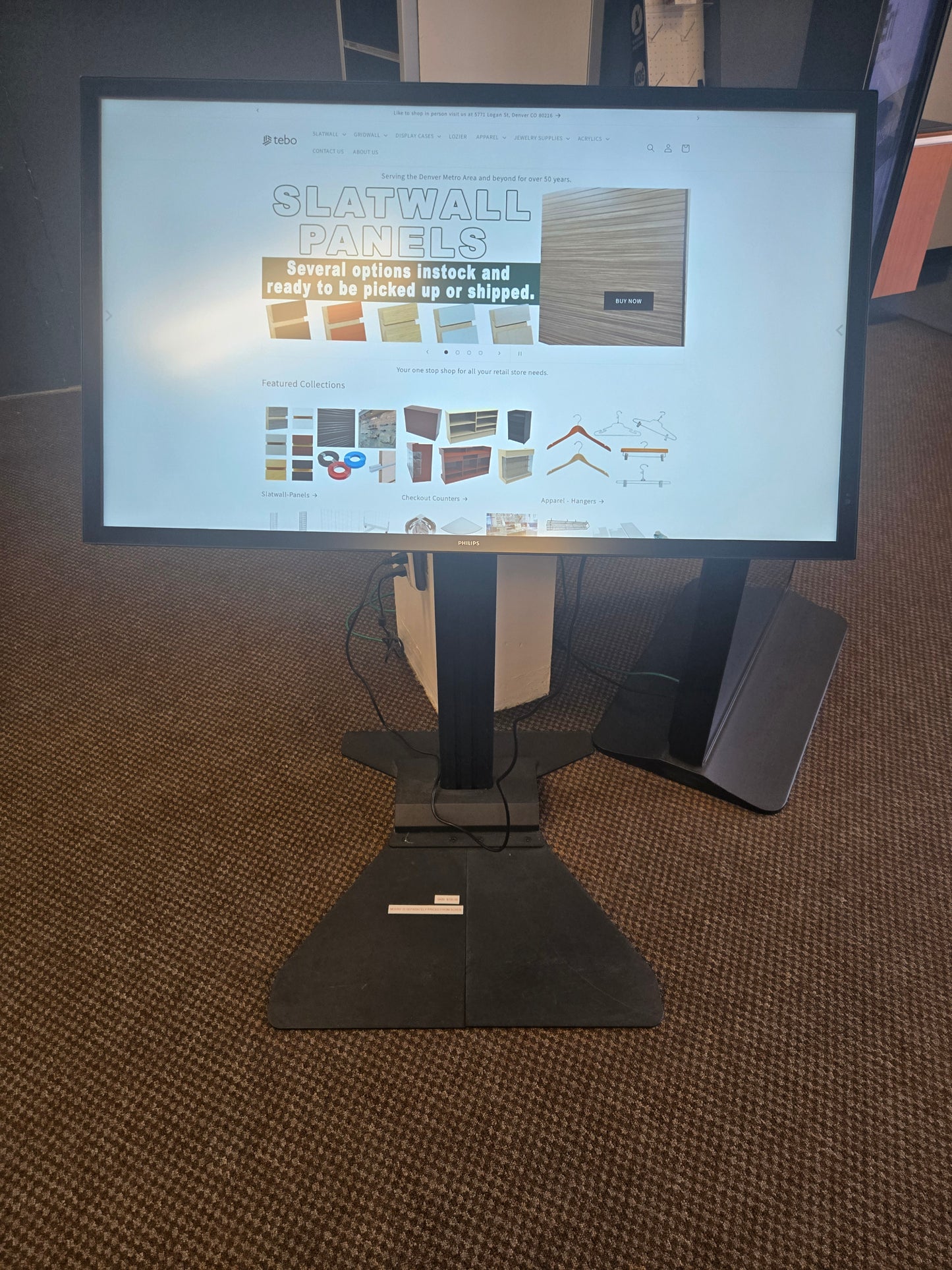 Floor Model Phillips 43" Touch Screen Digital Signage