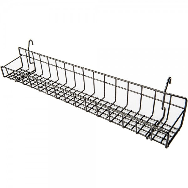 Gridwall Tray 23": Available in White and Black