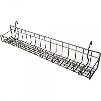 Gridwall Tray 23": Available in White and Black