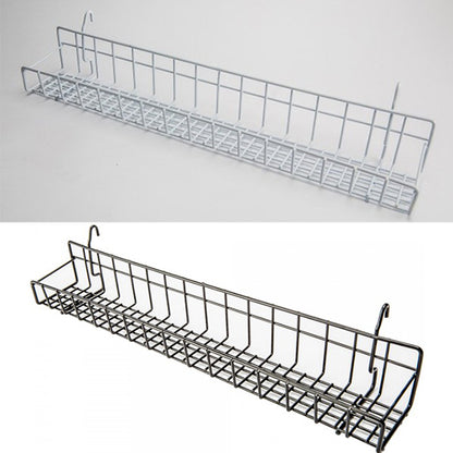 Gridwall Tray 23": Available in White and Black
