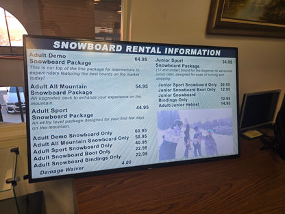 Floor Model LG 55" Digital Signage Screen
