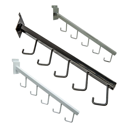 Slatwall 5 Hook Waterfall - Various Colors