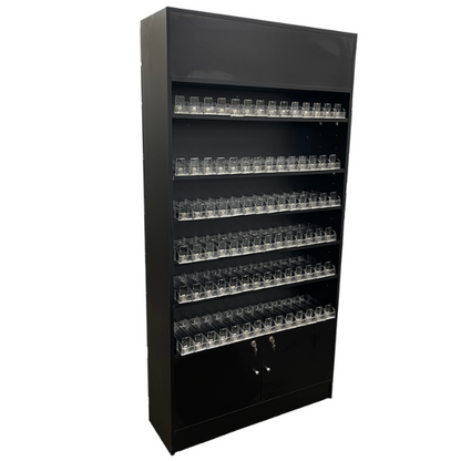Wall Display Cabinet with Cigarette Pushers
