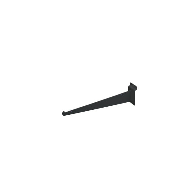 Black Slatwall Shelf Brackets - Available in Several Lengths