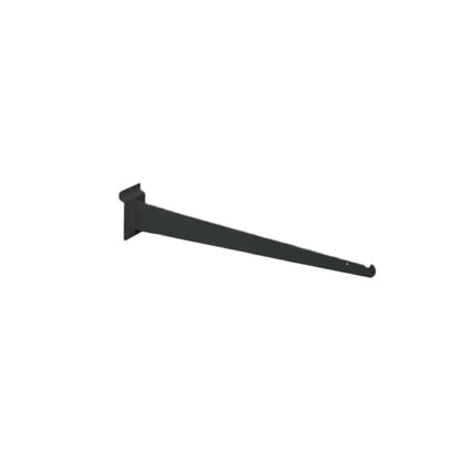 Black Slatwall Shelf Brackets - Available in Several Lengths