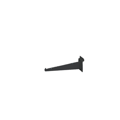 Black Slatwall Shelf Brackets - Available in Several Lengths