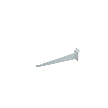 White Slatwall Shelf Brackets - Available in Several Lengths