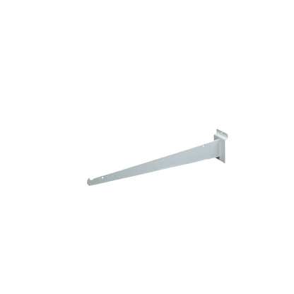 White Slatwall Shelf Brackets - Available in Several Lengths