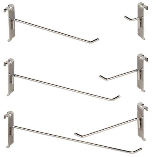 Gridwall Hooks - Chrome Several Sizes