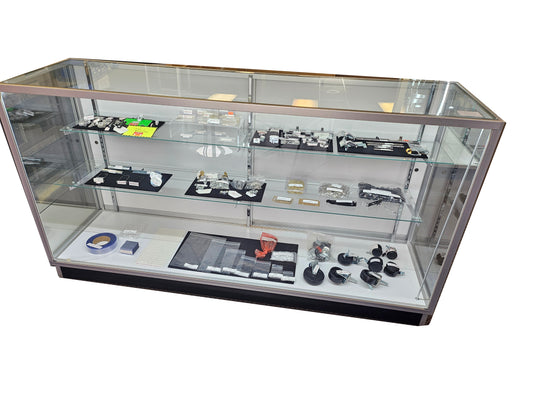Extra Vision Glass Showcase - Available in 4', 5', and 6'