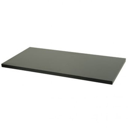 Black Melamine Wood Shelf 12" D - Available in 24" and 48" Lengths