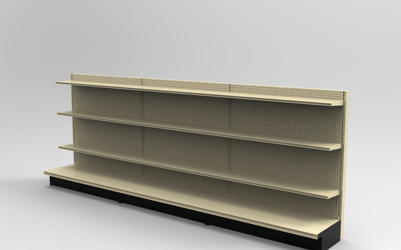 Platinum Lozier Wall - 54" H x 19" D 10" Shelves