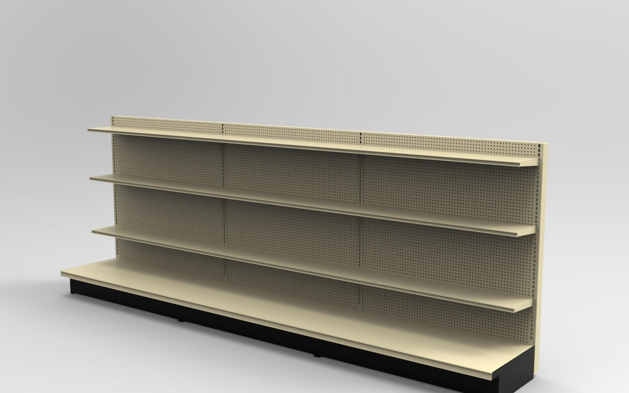 Platinum Lozier Wall - 54" H x 22" D 10" Shelves