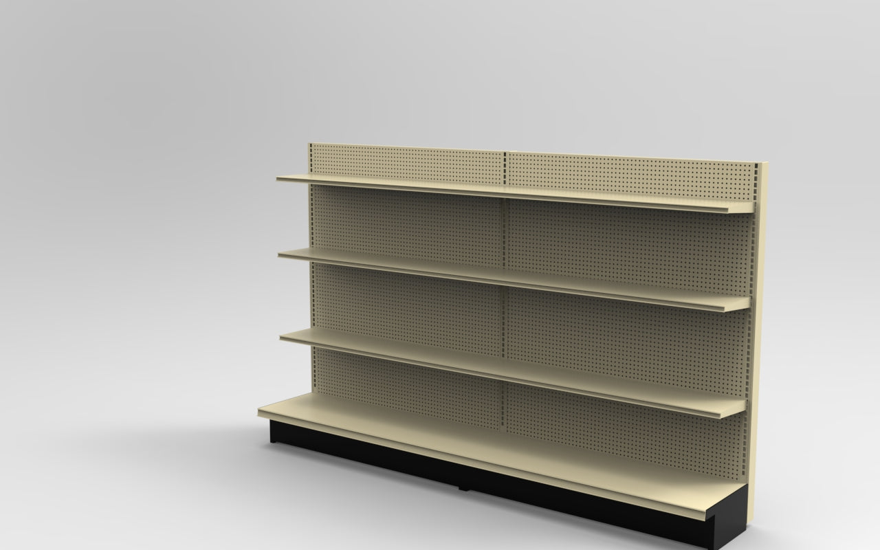 Platinum Lozier Wall - 60" H x 16" D 10" Shelves