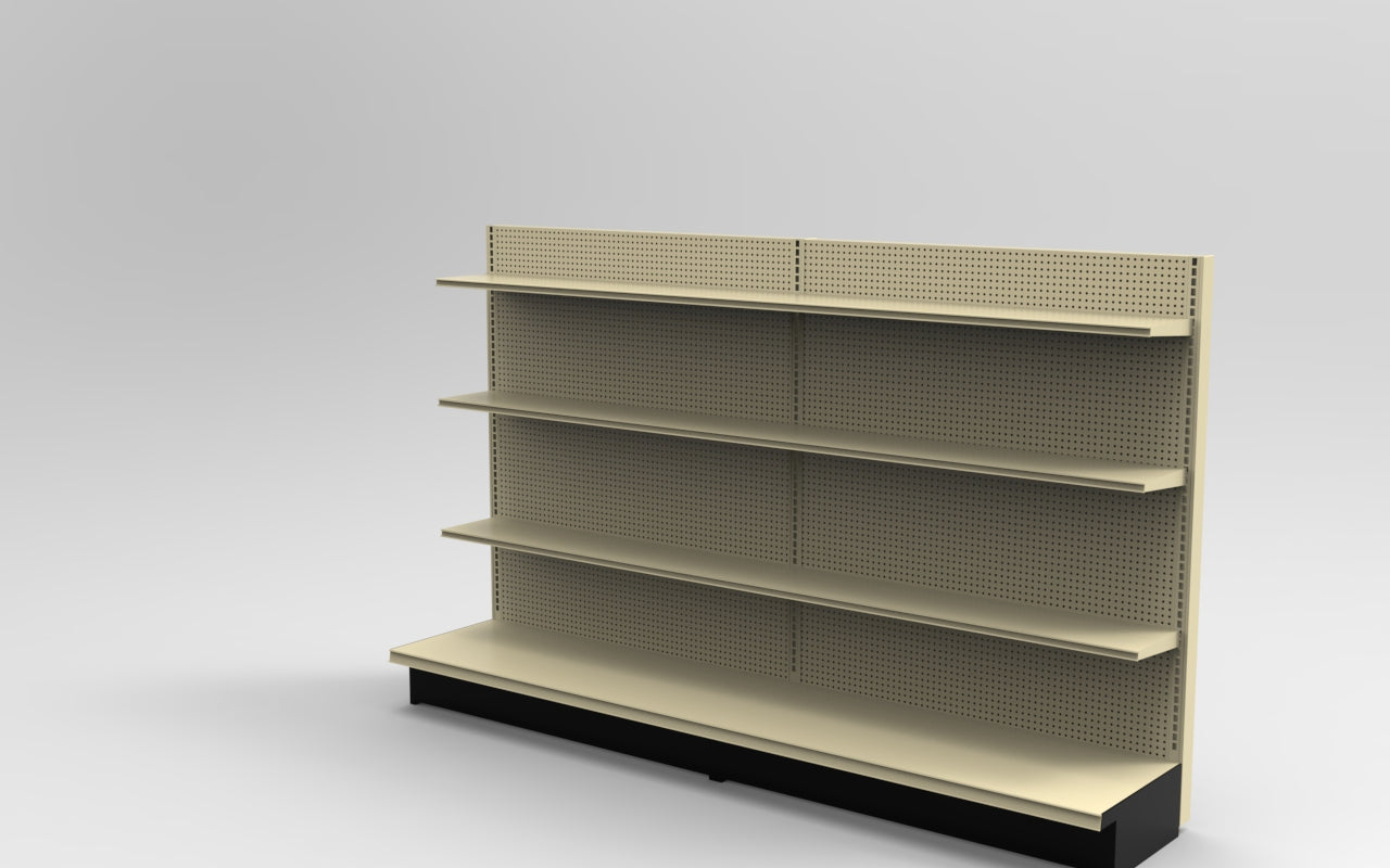 Platinum Lozier Wall - 60" H x 19" D 10" Shelves
