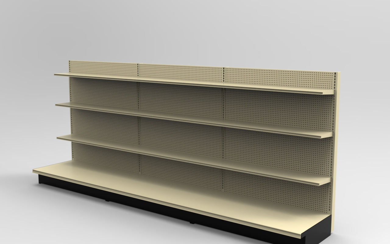 Platinum Lozier Wall - 60" H x 25" D 10" Shelves