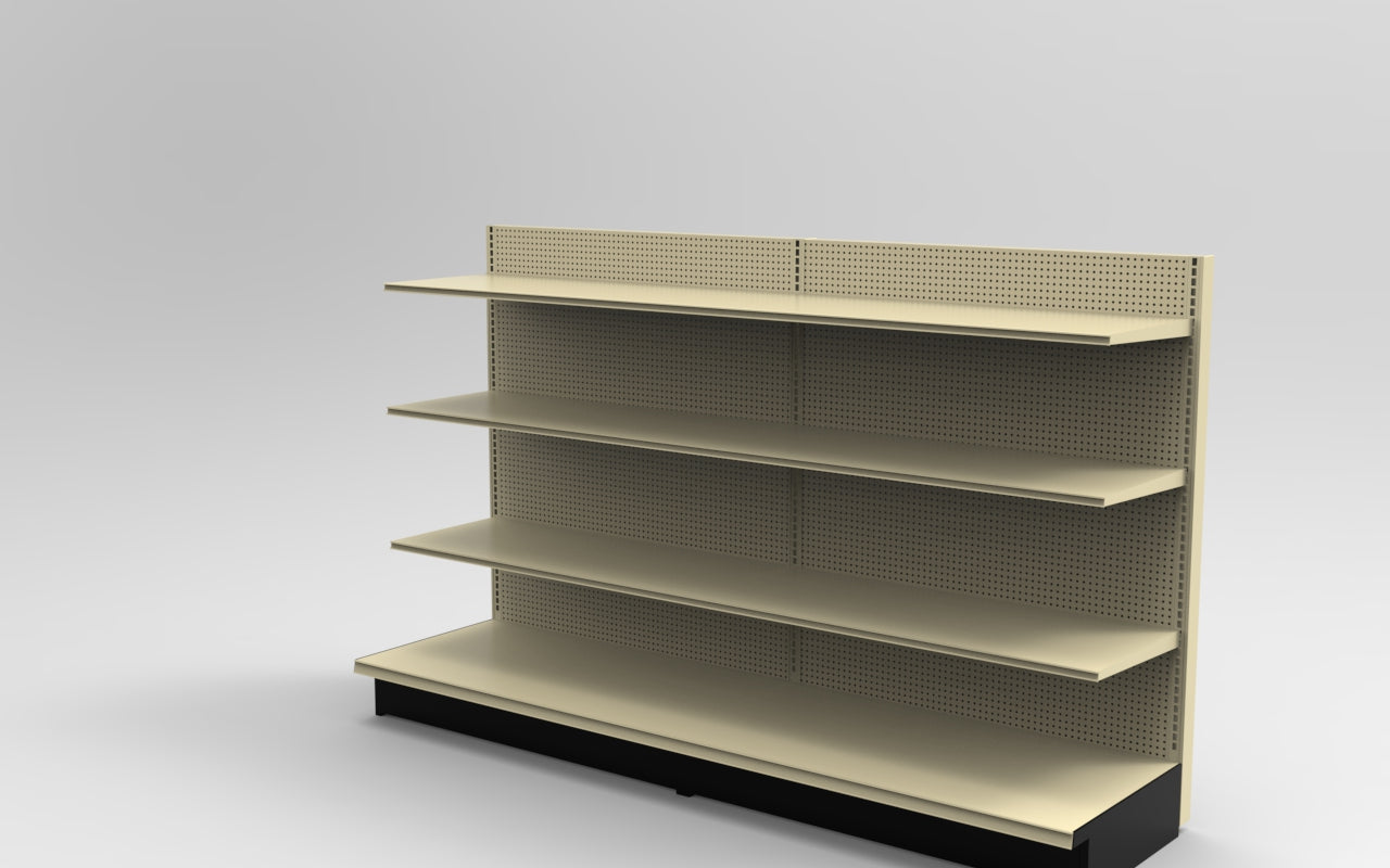Platinum Lozier Wall - 60" H x 25" D 19" Shelves
