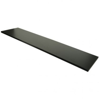 Black Melamine Wood Shelf 12" D - Available in 24" and 48" Lengths