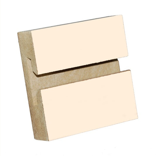 MDF Slatwall Panel 4' x 8' Almond Finish