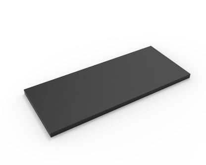 Black Melamine Wood Shelf 10" D - Available in 24" and 48" Lengths