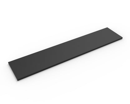 Black Melamine Wood Shelf 10" D - Available in 24" and 48" Lengths