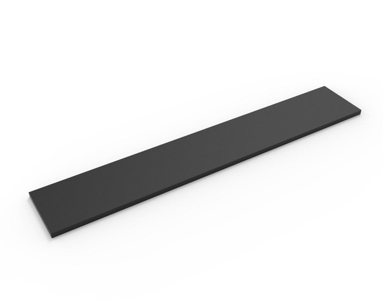 Black Melamine Wood Shelf 8" D - Available in 24" and 48" Lengths