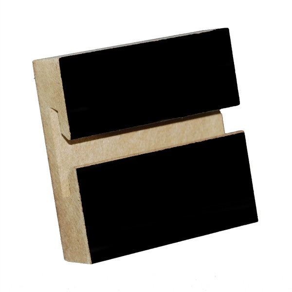 MDF Slatwall Panel 4' x 8' Black Finish