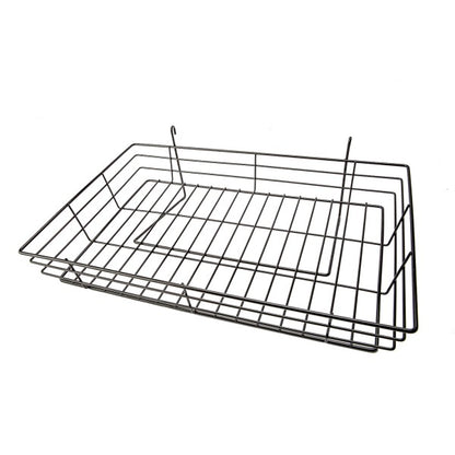 Grid Basket 24 x 15 x 4.5: Available in Chrome and Black