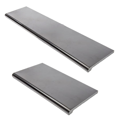 Black Shelf Duron Bullnose 13" D - Available in 24" and 48" Lengths