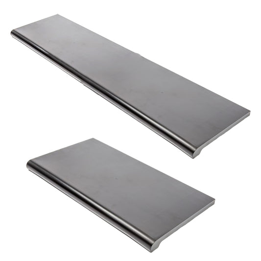 Black Shelf Duron Bullnose 13" D - Available in 24" and 48" Lengths