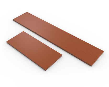 Cherry Melamine Wood Shelf 10" D - Available in 24" and 48" Lengths