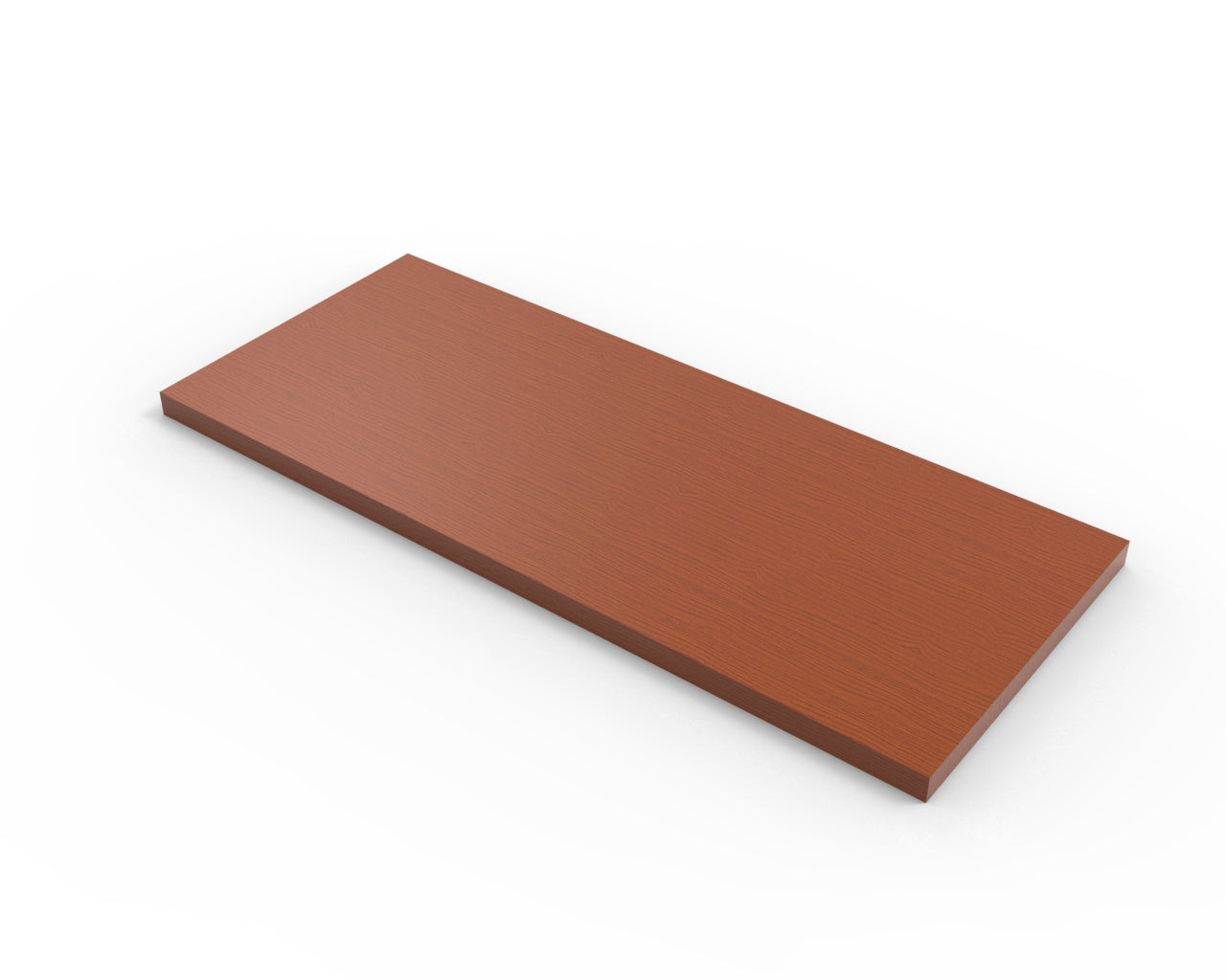 Cherry Melamine Wood Shelf 10" D - Available in 24" and 48" Lengths