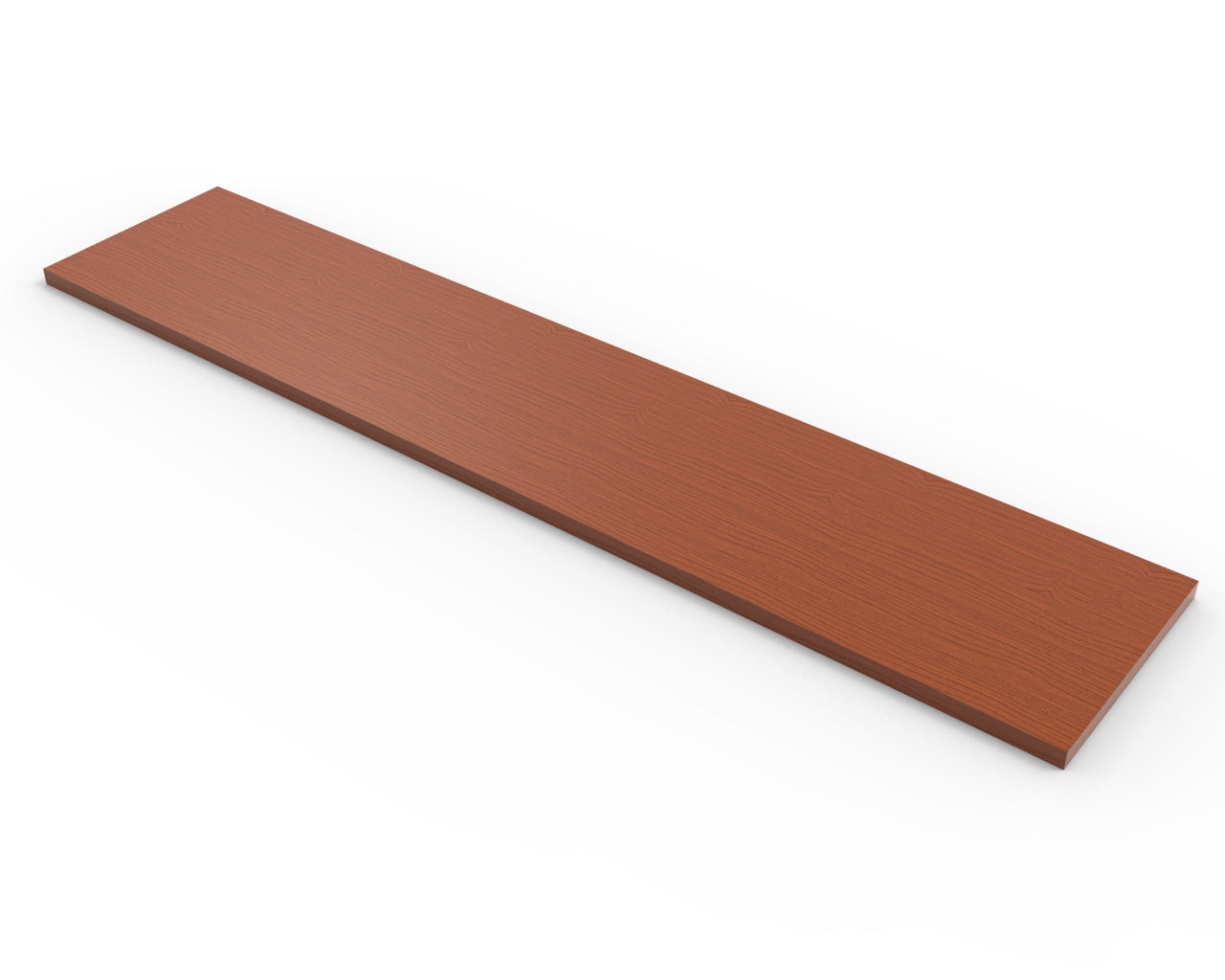 Cherry Melamine Wood Shelf 10" D - Available in 24" and 48" Lengths