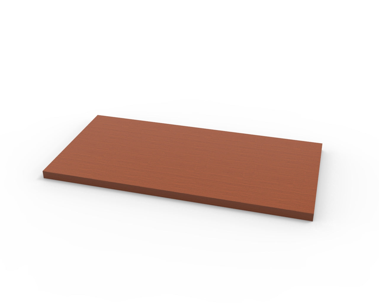 Cherry Melamine Wood Shelf 12" D - Available in 24" and 48" Lengths