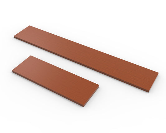 Cherry Melamine Wood Shelf 8" D - Available in 24" and 48" Lengths