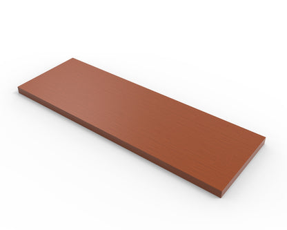 Cherry Melamine Wood Shelf 8" D - Available in 24" and 48" Lengths