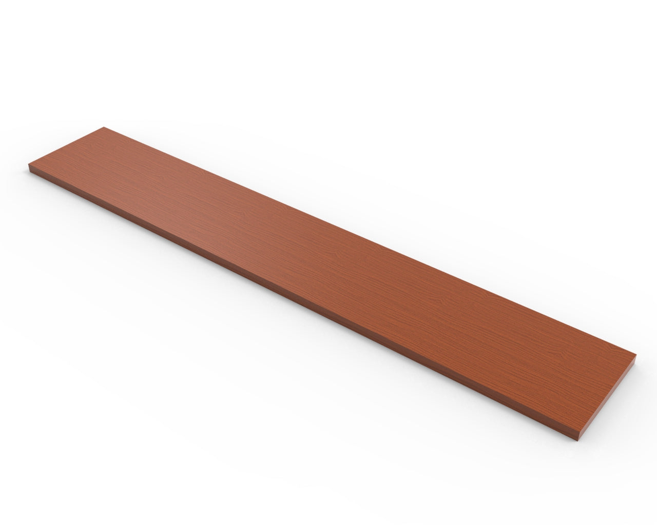 Cherry Melamine Wood Shelf 8" D - Available in 24" and 48" Lengths