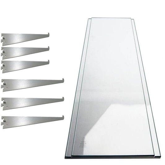 Glass Shelf/Brackets Pack for 4ft, 5ft and 6ft Showcases