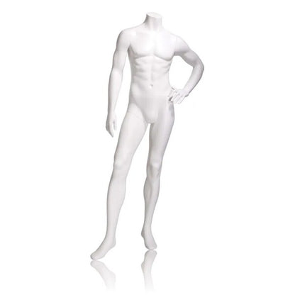 Headless Male Mannequin Left Hand on Hip