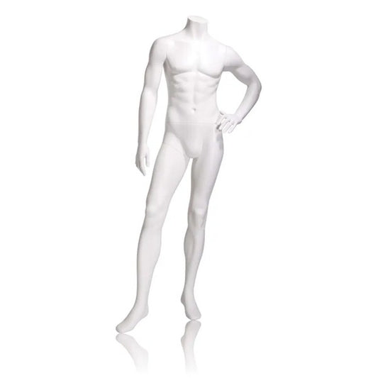 Headless Male Mannequin Left Hand on Hip
