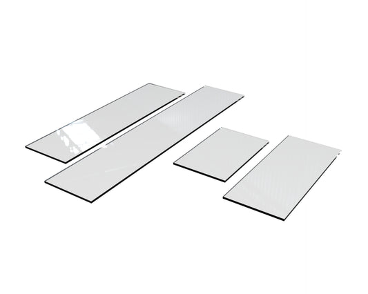 Tempered Glass 10" D - Available in Several Lengths