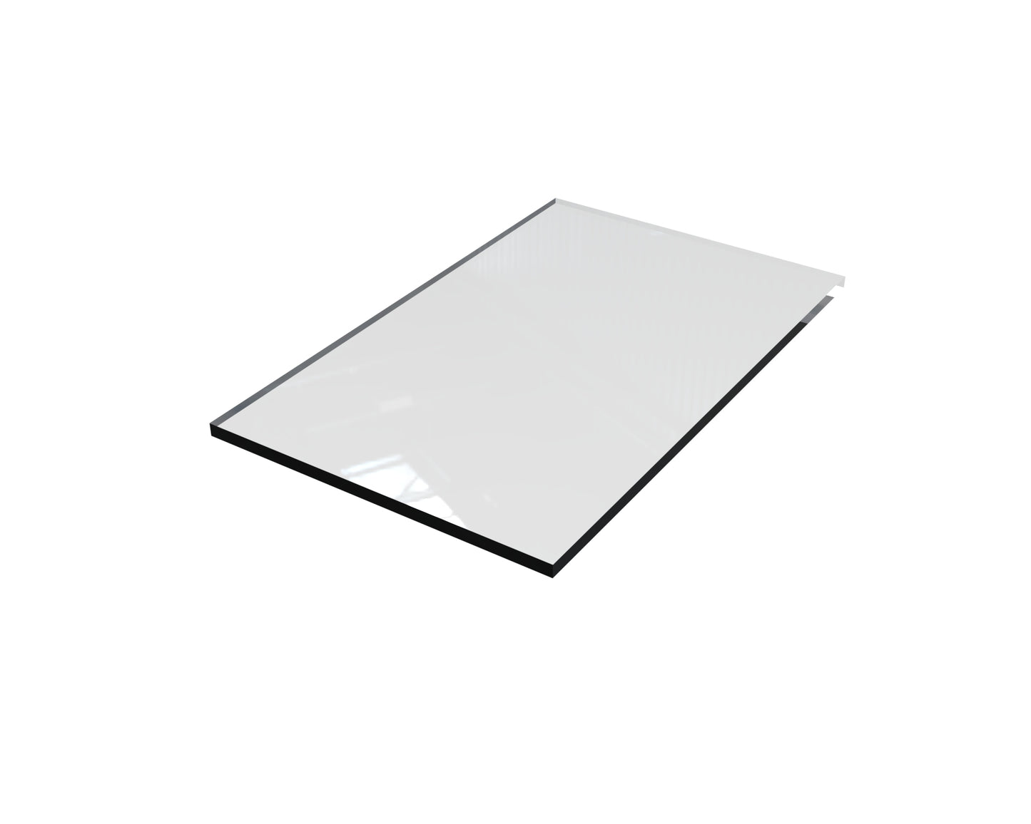 Tempered Glass 10" D - Available in Several Lengths