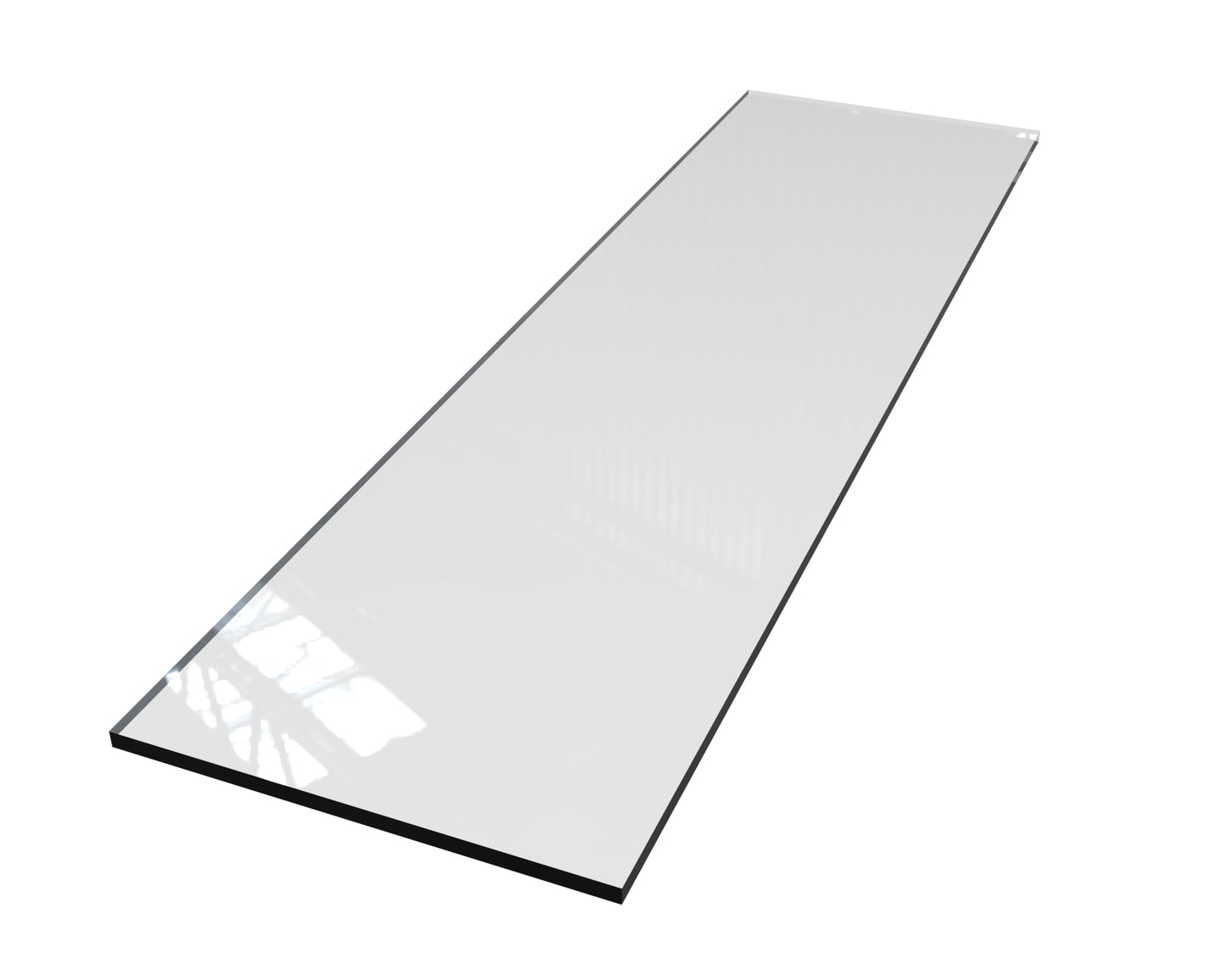 Tempered Glass 10" D - Available in Several Lengths